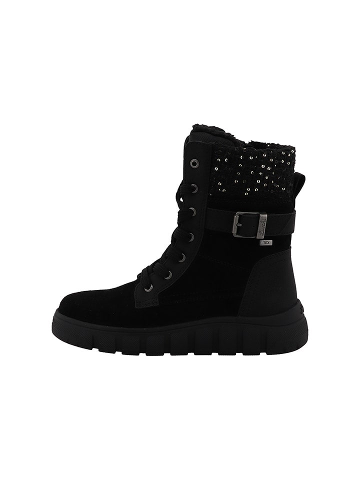 Lurchi Skórzane botki "Victoria 1" w kolorze czarnym rozmiar: 40