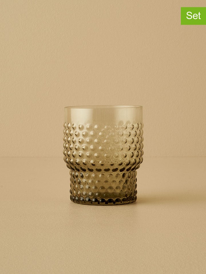 BELLA MAISON Szklanki (6 szt.) w kolorze zielonym - 350 ml rozmiar: onesize