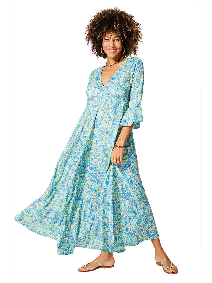 Aller Simplement Sukienka w kolorze niebiesko-turkusowym rozmiar: 38/40