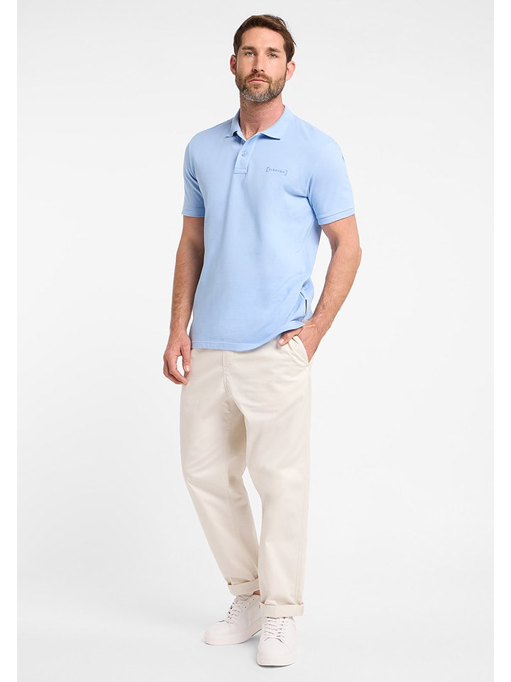 ELBSAND Koszulka polo "Lias" w kolorze błękitnym rozmiar: L