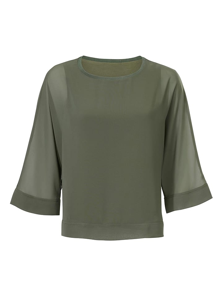 Heine Bluzka w kolorze khaki rozmiar: 40/42