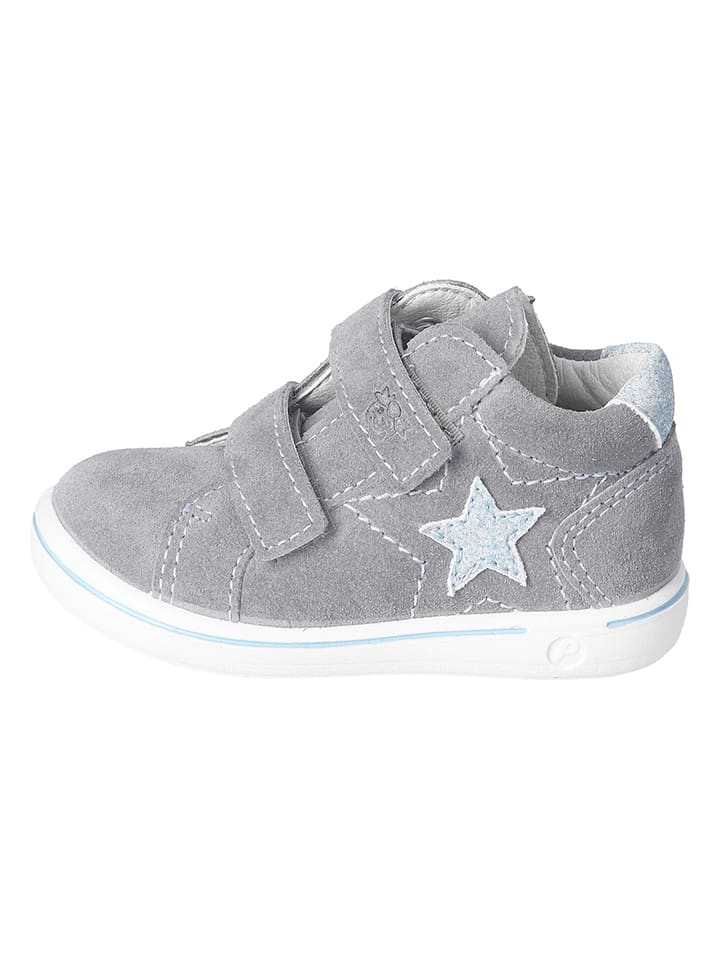 PEPINO Skórzane sneakersy "Mia" w kolorze jasnoszarym rozmiar: 26