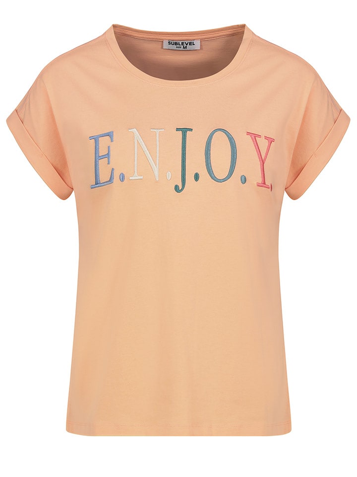 Sublevel Koszulka w kolorze brzoskwiniowym rozmiar: XXL