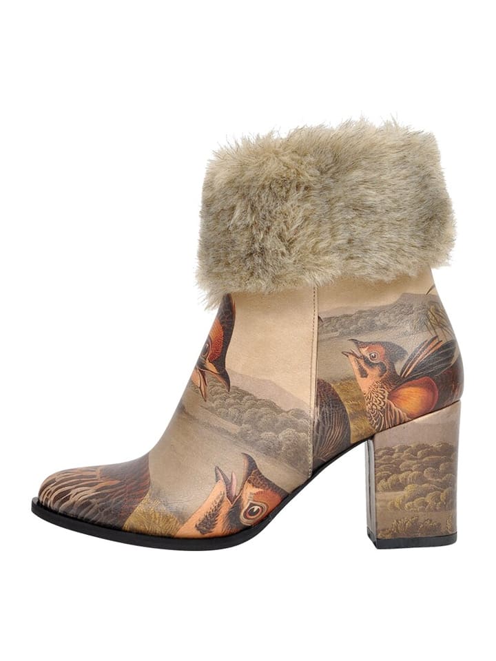 Dogo Botki "Weird Bird" w beżowo-jasnobrązowym rozmiar: 41