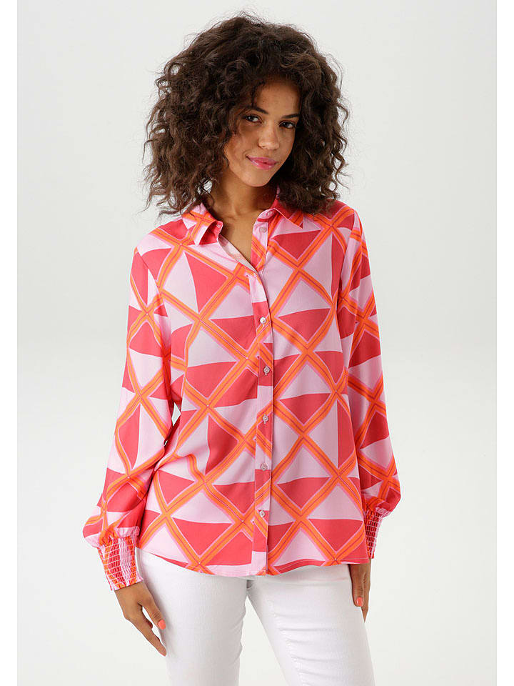 Aniston Bluzka w kolorze czerwono-pomarańczwo-jasnoróżowym rozmiar: 44