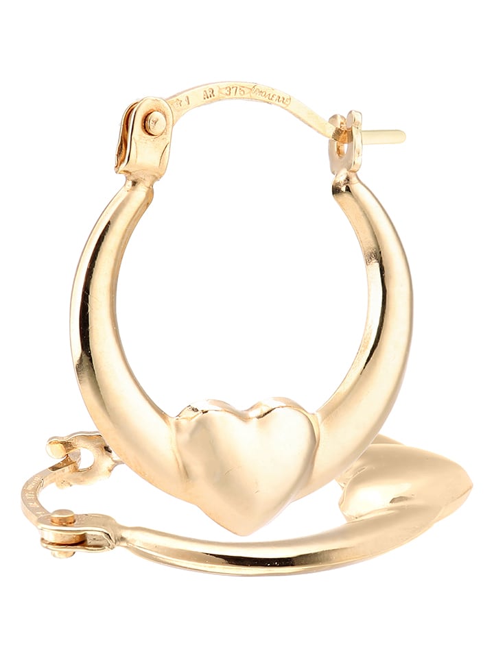 Diamant Exquis Złote kolczyki-kreole rozmiar: onesize