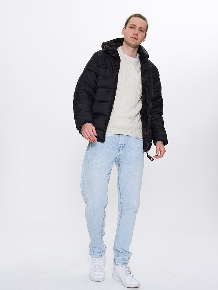 CANADA weather gear Dwustronna kurtka pikowana w kolorze czarnym rozmiar: M