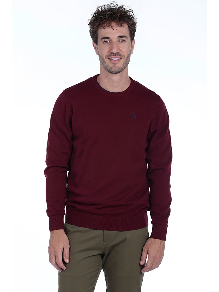 The Time of Bocha Sweter w kolorze bordowym rozmiar: XXL