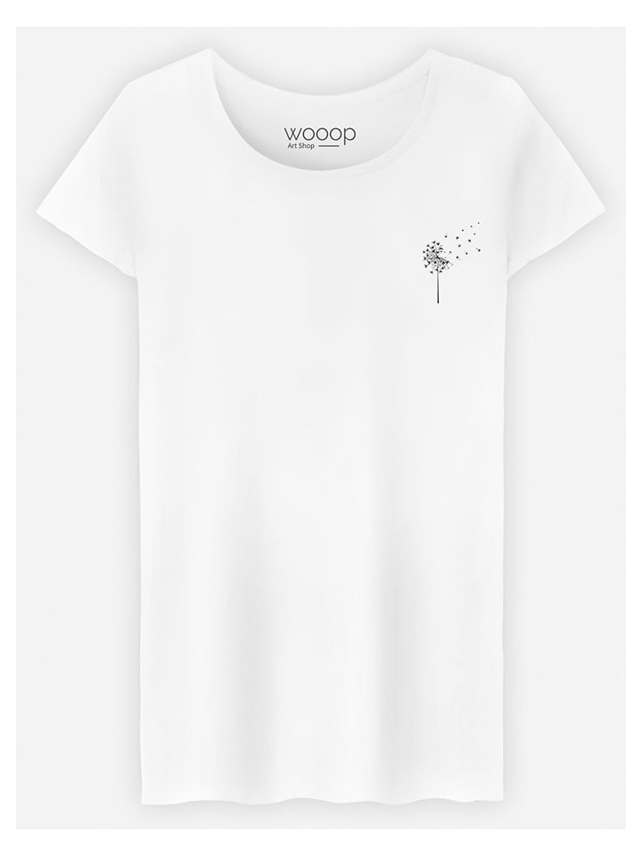WOOOP Koszulka "Pissenlit" w kolorze białym rozmiar: L