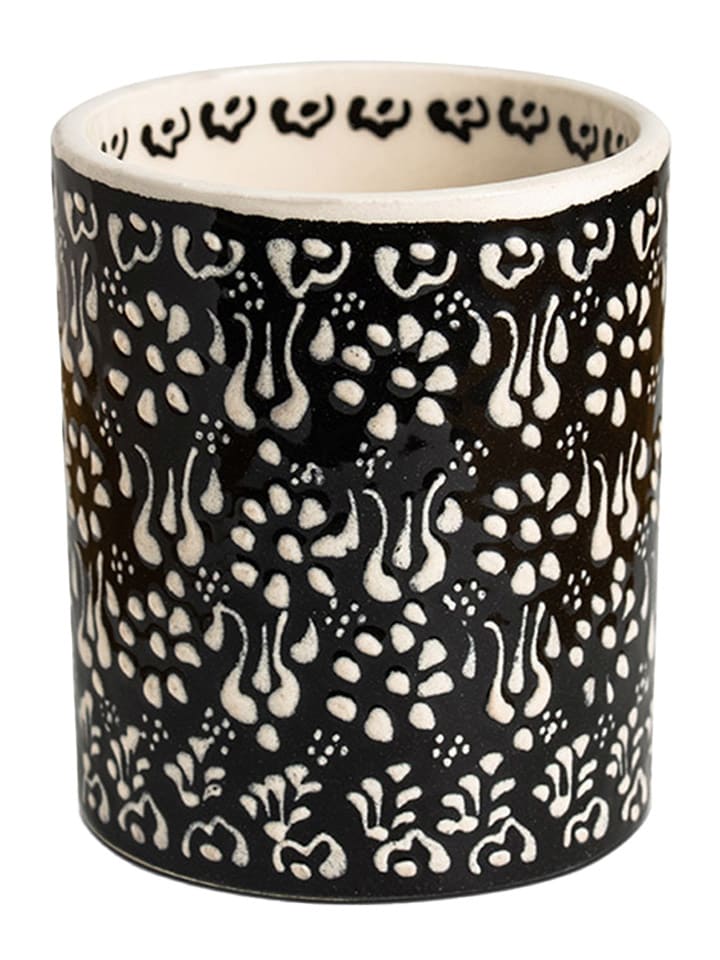 Ottoman Kubek łazienkowy "Night" w kolorze czarnym - wys. 9,5 x Ø 8 cm rozmiar: onesize