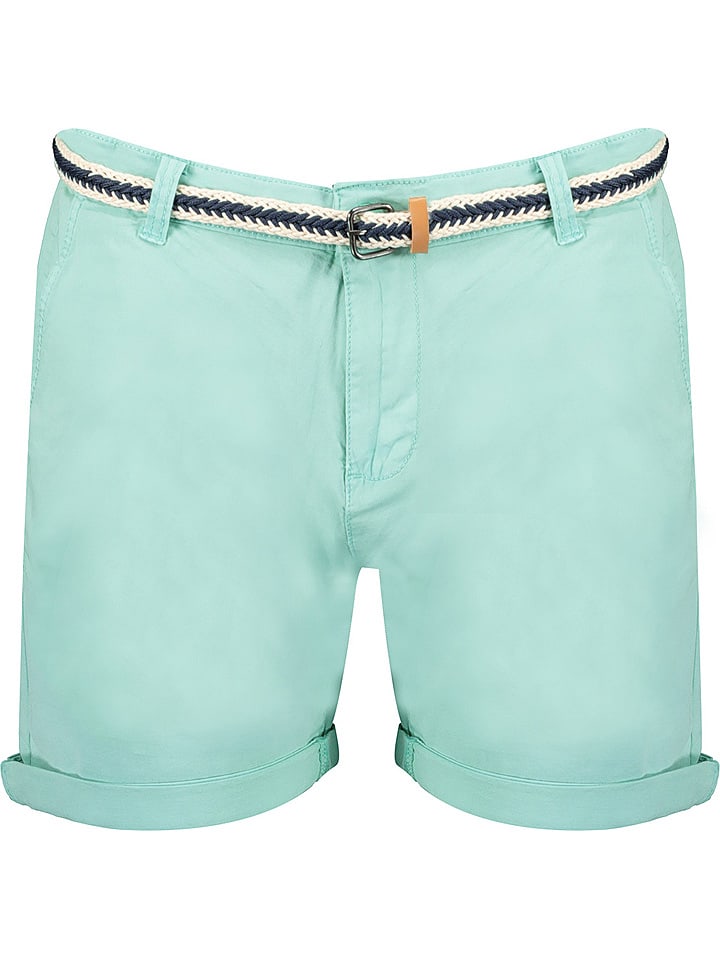 Geographical Norway Bermudy "Petale" w kolorze turkusowym rozmiar: L