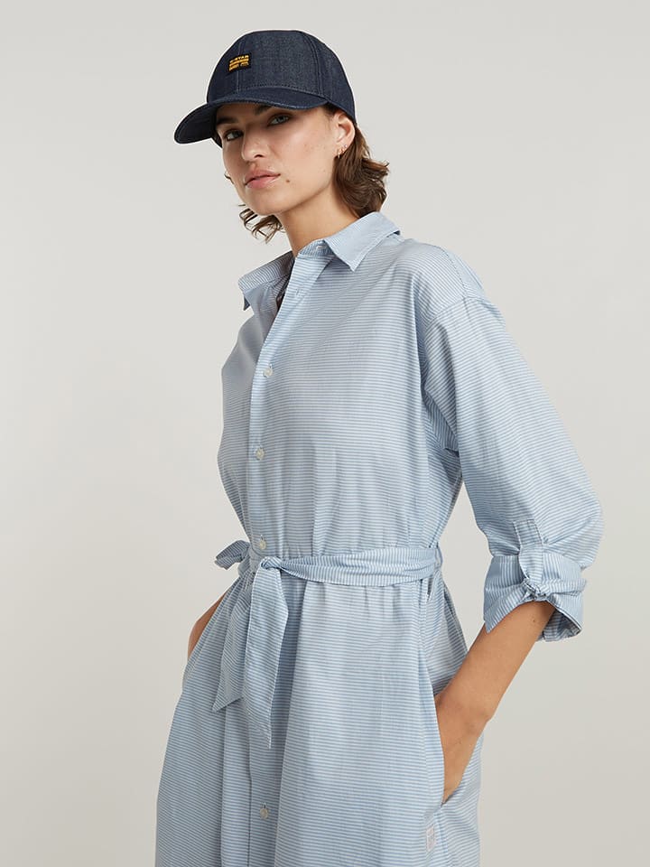 G-Star Sukienka koszulowa w kolorze błękitnym rozmiar: L