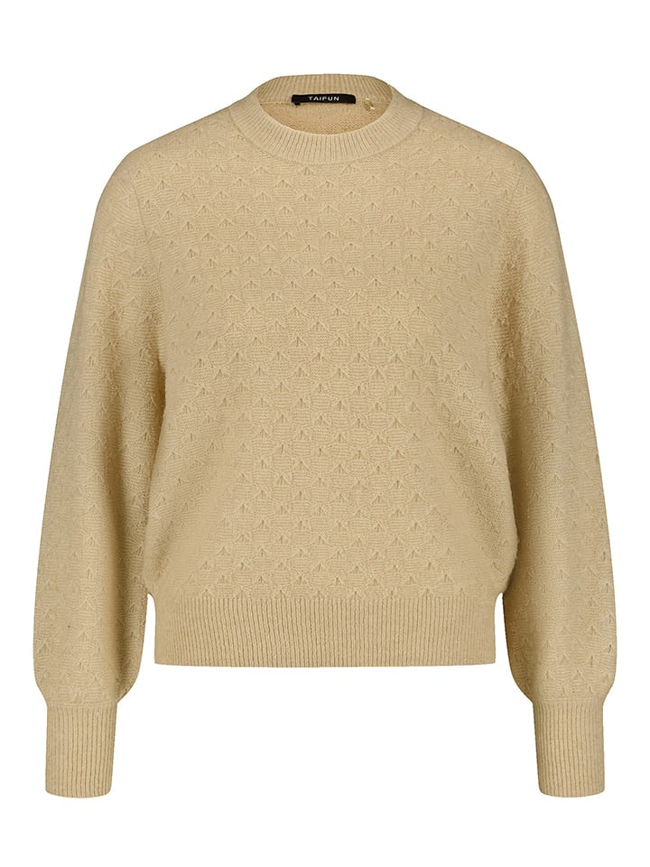 TAIFUN Sweter w kolorze beżowym rozmiar: 38