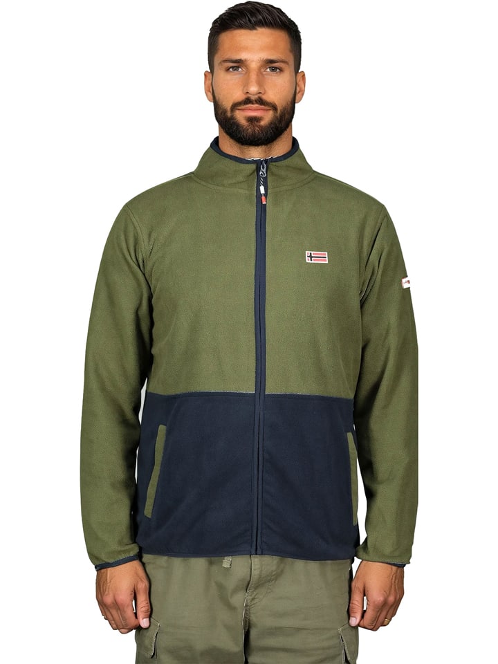 Geographical Norway Kurtka polarowa "Touki" w kolorze khaki rozmiar: XXL