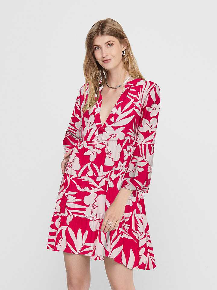 JDY Sukienka w kolorze czerwonym rozmiar: 34