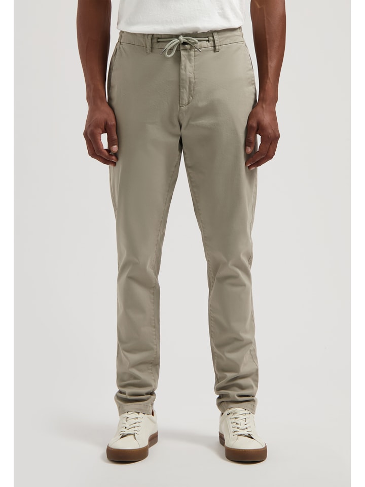 DSTREZZED Spodnie chino w kolorze kremowym rozmiar: W34