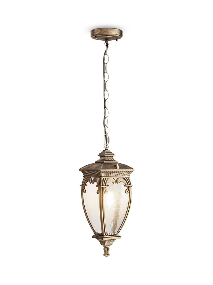 Maytoni Lampa zewnętrzna "Fleur" w kolorze złotym - wys. 40 x Ø 15 cm rozmiar: onesize