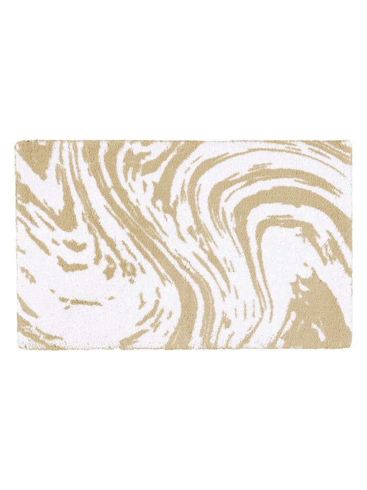 Egeria Dywanik łazienkowy "Marble" w kolorze beżowo-białym rozmiar: 70x120 cm