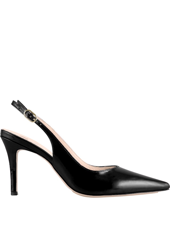 Högl Skórzane czółenka w kolorze czarnym rozmiar: 41,5