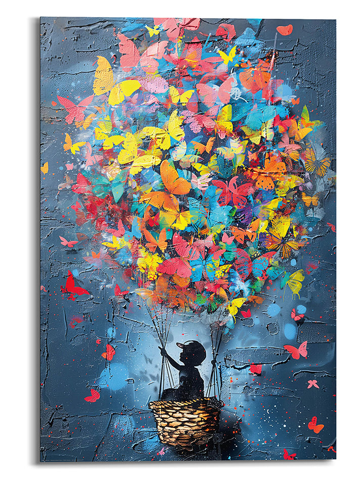 Orangewallz Druk artystyczny "Balloon Kid" rozmiar: 60x90 cm