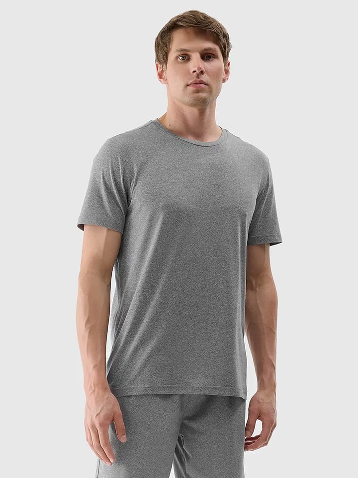 4F Koszulka sportowa w kolorze szarym rozmiar: M