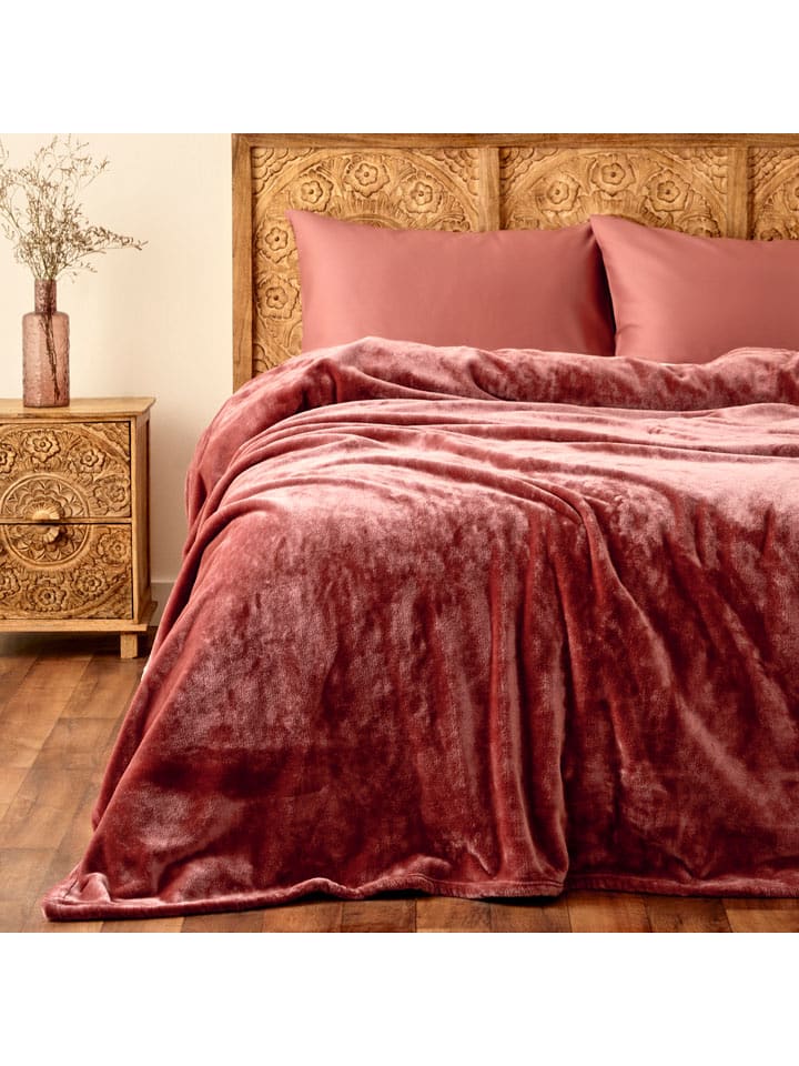 BELLA MAISON Narzuta "Shelly" w kolorze jasnoróżowym - 190 x 140 cm rozmiar: onesize