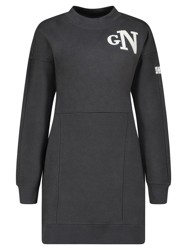Geographical Norway Sukienka dresowa "Gardette" w kolorze antracytowym rozmiar: XXL
