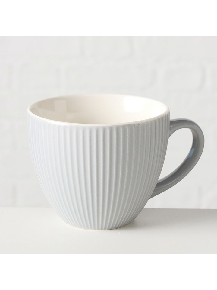 Boltze Kubek jumbo "Ranura" w kolorze jasnoszarym - 420 ml rozmiar: onesize