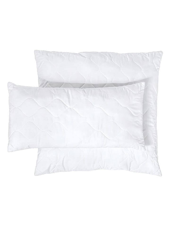 UNCOVER BY SCHIESSER Poduszka "Chelsea" w kolorze białym rozmiar: 40x80 cm