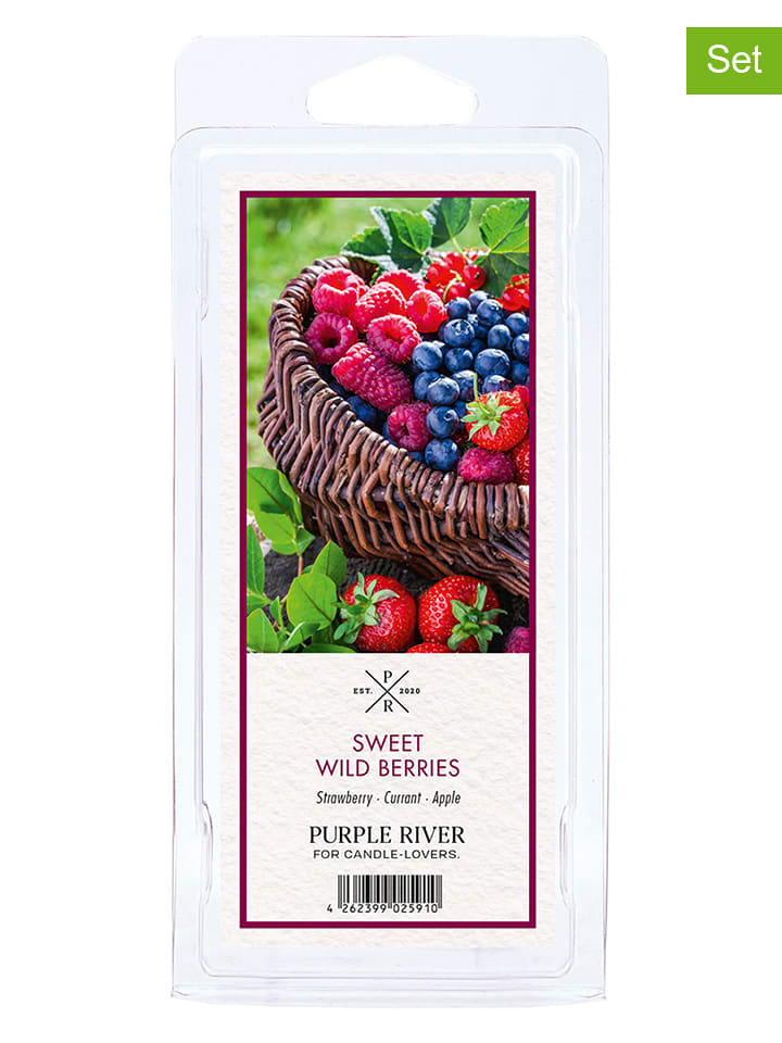Purple River Woski zapachowe (4 szt.) "Sweet Wild Berries" - 4 x 50 g rozmiar: onesize