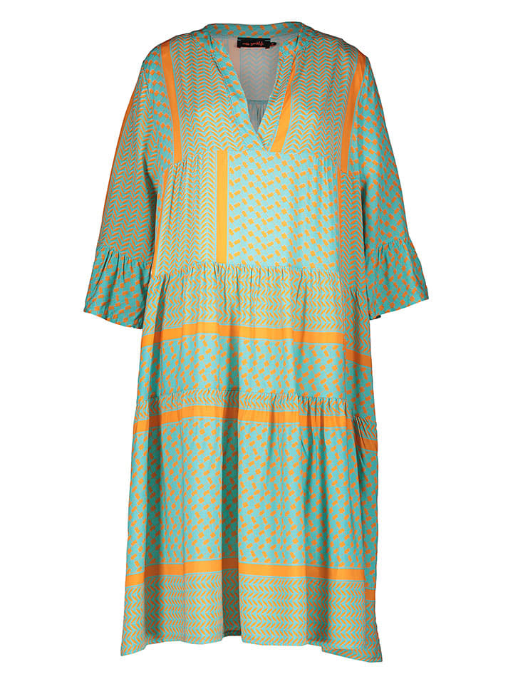 miss goodlife Sukienka w kolorze musztardowo-turkusowym rozmiar: XL