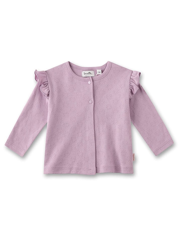 Sanetta Kidswear Kardigan w kolorze fioletowym rozmiar: 56