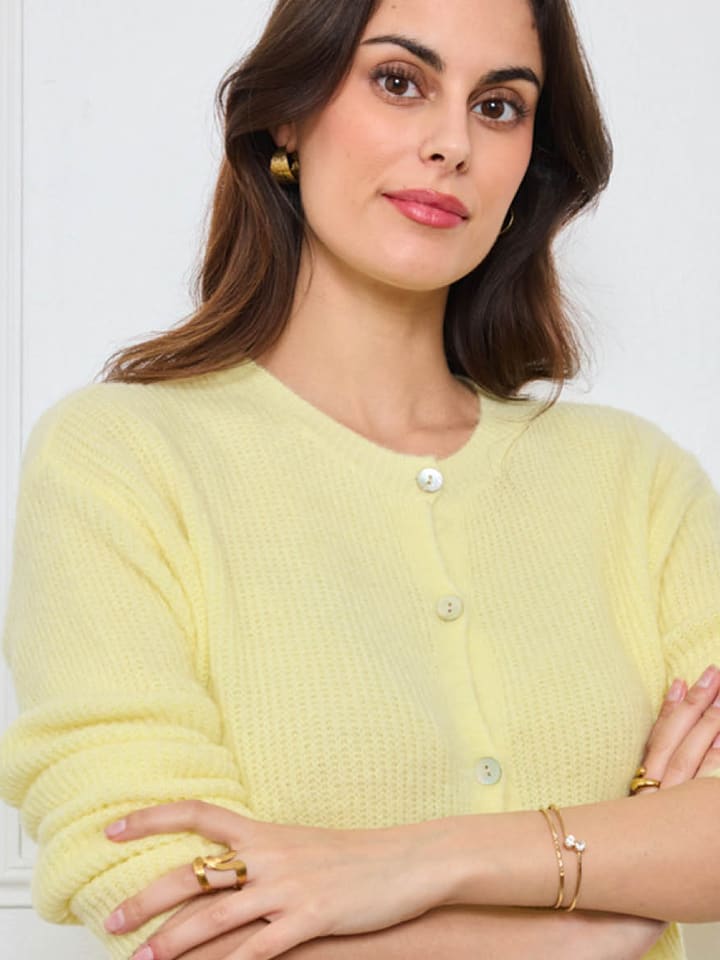 CXL by Christian Lacroix Kardigan w kolorze żółtym rozmiar: onesize