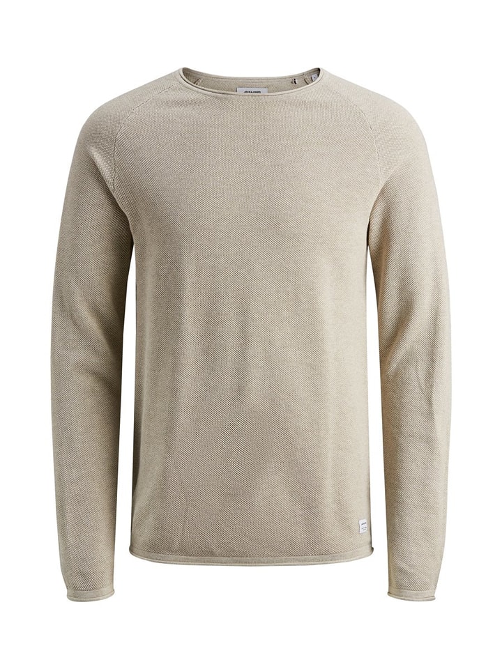 Jack & Jones Sweter "Hill" w kolorze beżowym rozmiar: L