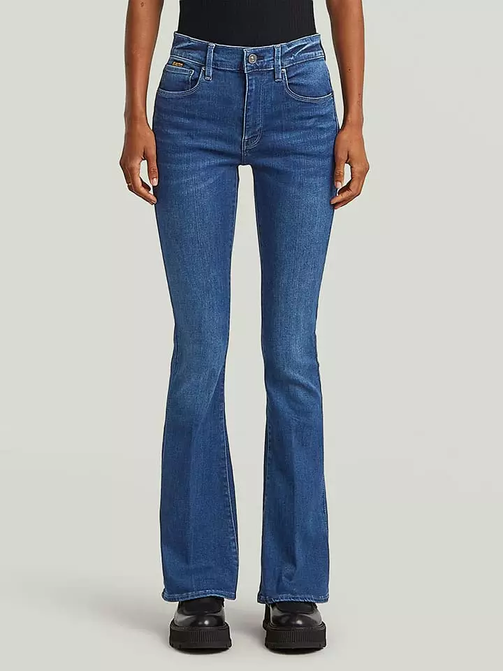 G-Star Dżinsy - Flare fit - w kolorze niebieskim rozmiar: W29/L30