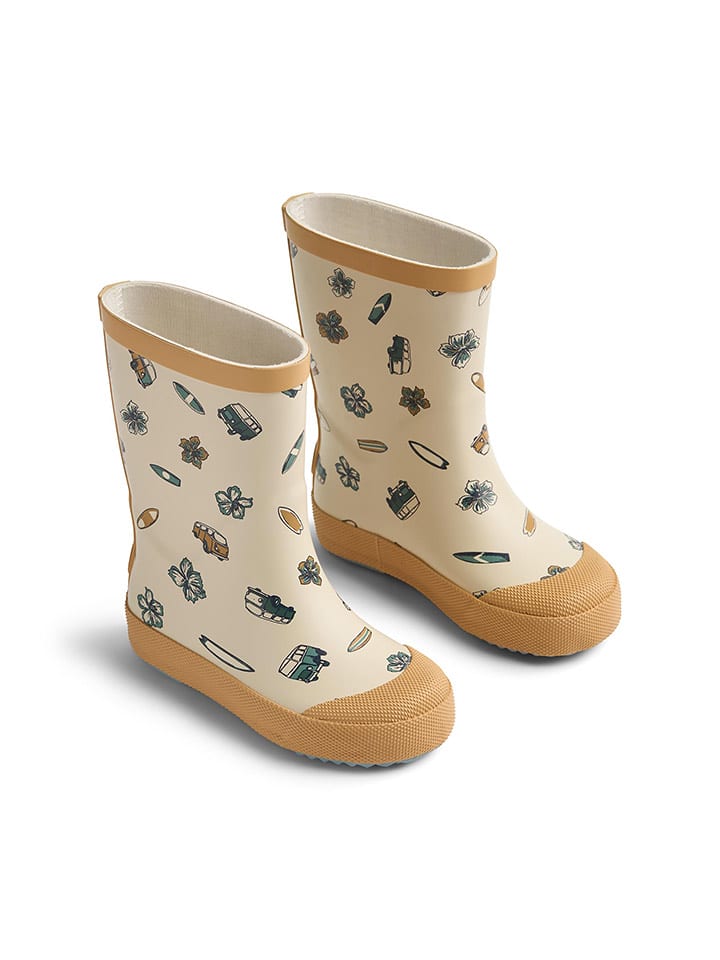 Wheat Kalosze "Muddy" w kolorze żółto-kremowym rozmiar: 35