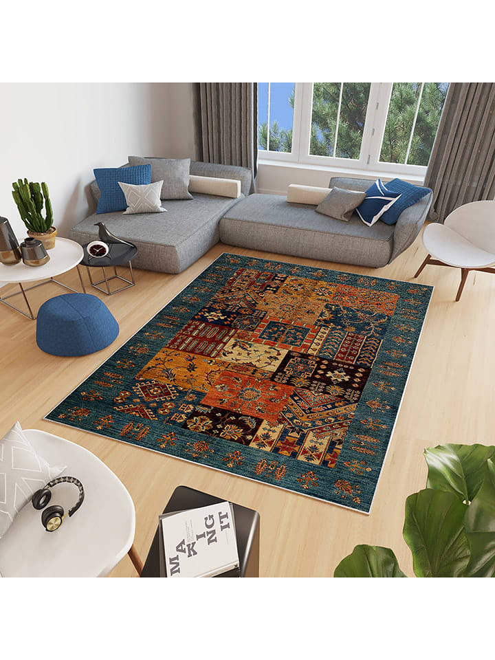 Mioli Dywan "Woopamuk" w kolorze pomarańczowo-niebieskim rozmiar: 80x150 cm