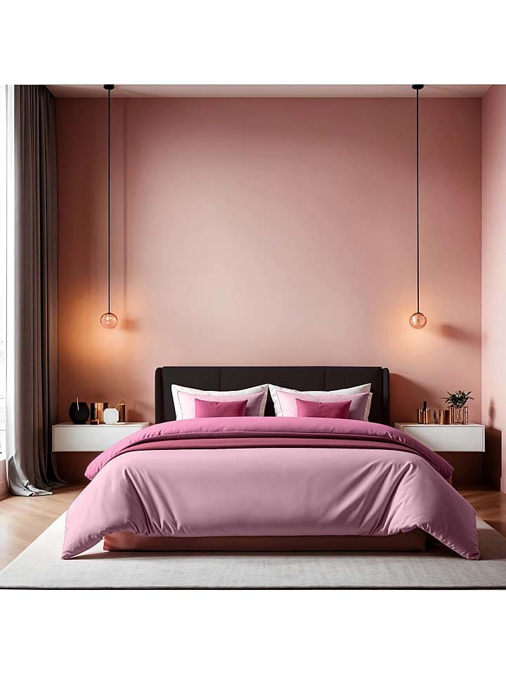 MIX&MATCH Poszwa renforcé w kolorze jasnoróżowym na kołdrę rozmiar: 140x200 cm