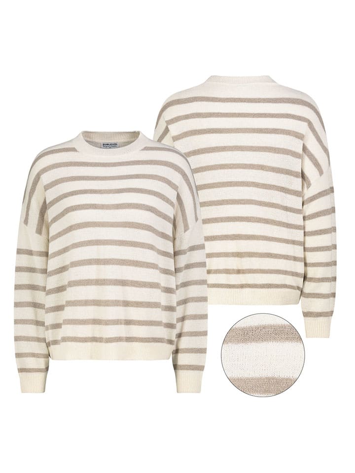 Sublevel Sweter w kolorze kremowym rozmiar: M