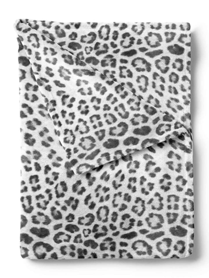 Zo!Home Pled "Snow Leopard" w kolorze szarym rozmiar: 140x200 cm