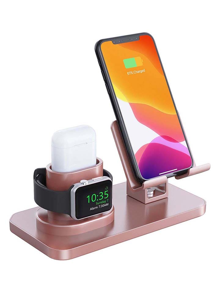 SWEET ACCESS Stacja ładująca 3w1 w kolorze jasnoróżowym rozmiar: onesize