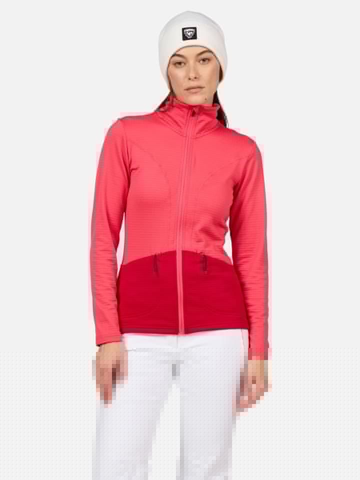 ROSSIGNOL Kurtka polarowa "Blackside" w kolorze różowym rozmiar: L