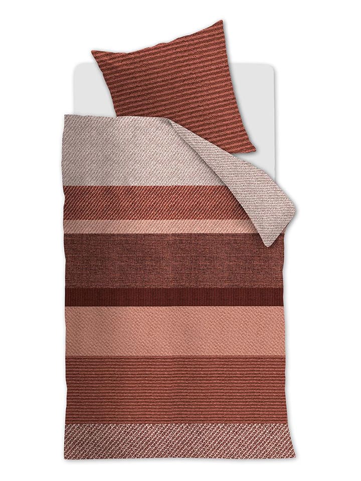 Beddinghouse Komplet pościeli renforcé "Jacco" w kolorze jasnoróżowo-czerwonym rozmiar: 135x200 cm
