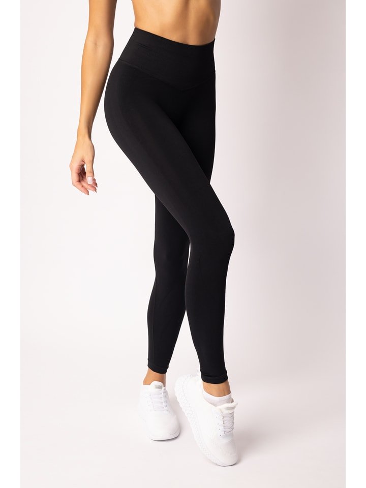 Spaio Legginsy sportowe "Flex 2.0" w kolorze czarnym rozmiar: XL