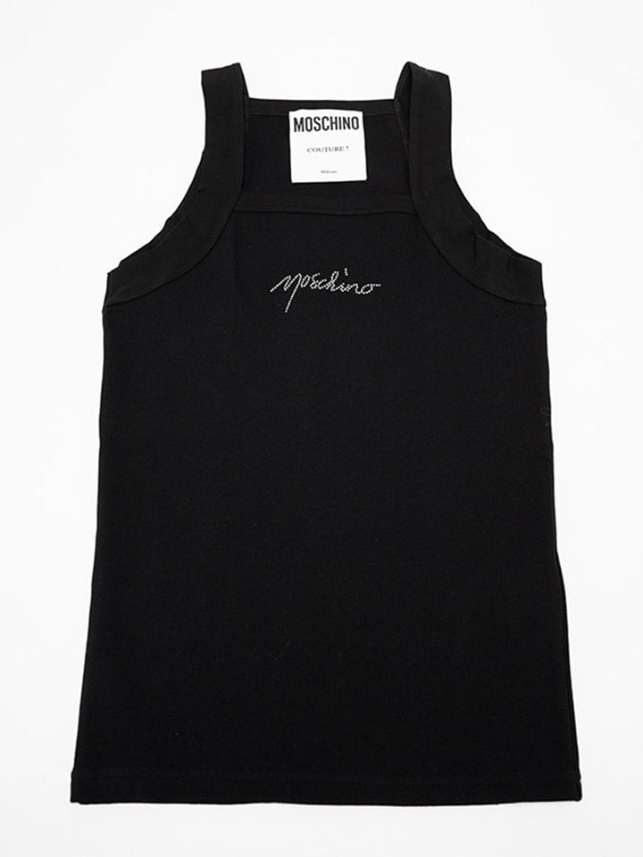Moschino Top w kolorze czarnym rozmiar: 54