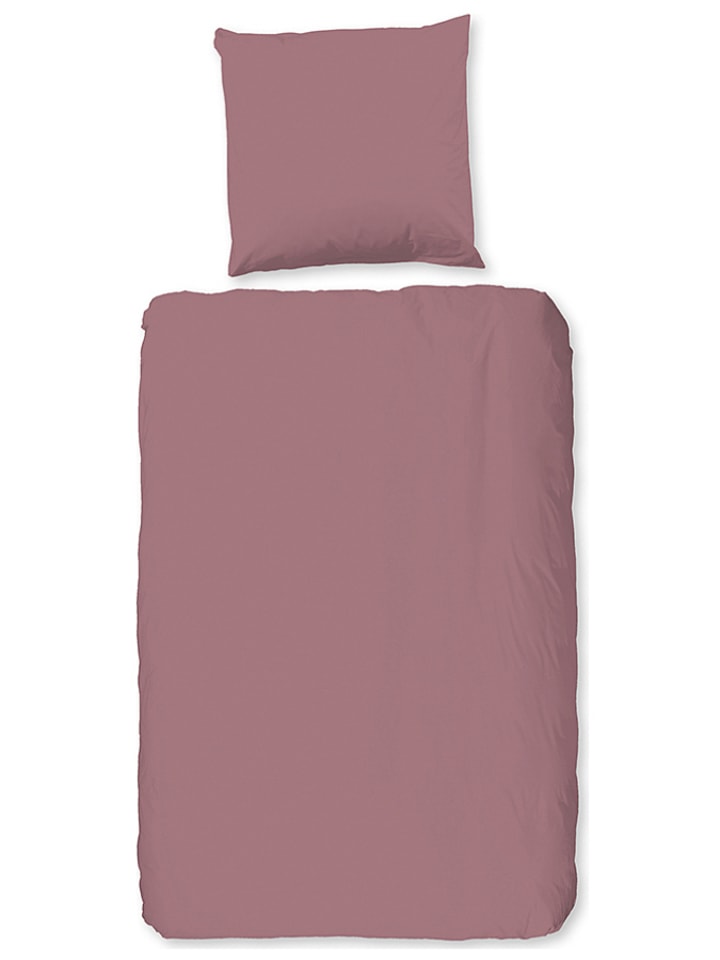 Hip Komplet pościeli satynowej w kolorze szaroróżowym rozmiar: 240x220 cm