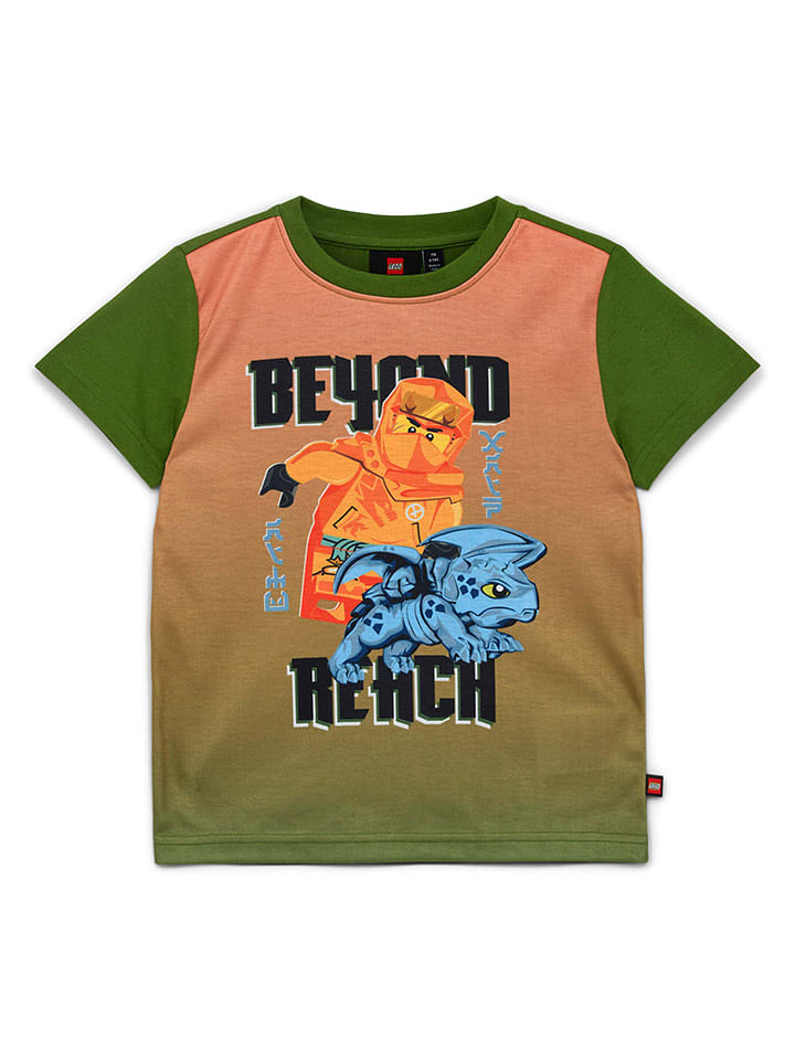 LEGO Koszulka w kolorze zielonym ze wzorem rozmiar: 152