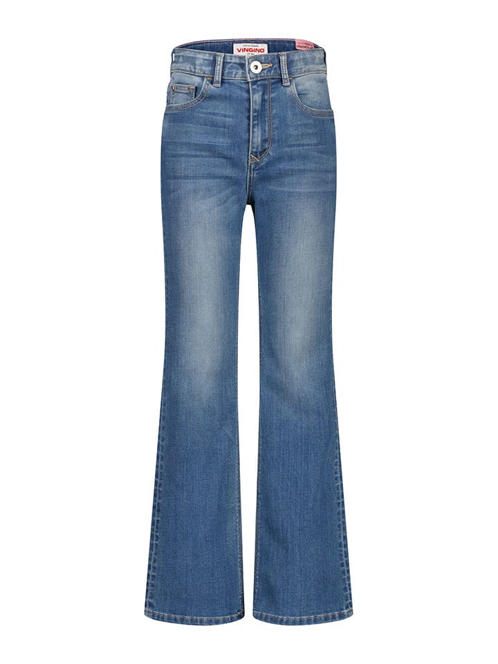 Vingino Dżinsy - Comfort fit - w kolorze niebieskim rozmiar: 140