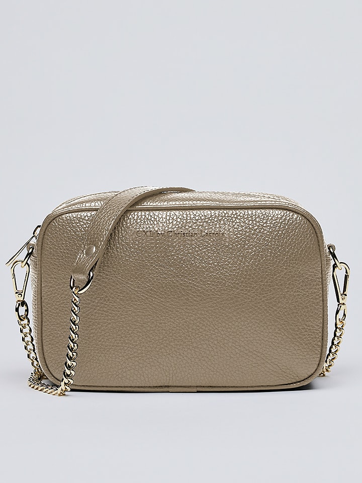 CXL by Christian Lacroix Skórzana torebka "Montmartre" w kolorze szarobrązowym - 22 x 14 x 8 cm rozmiar: onesize