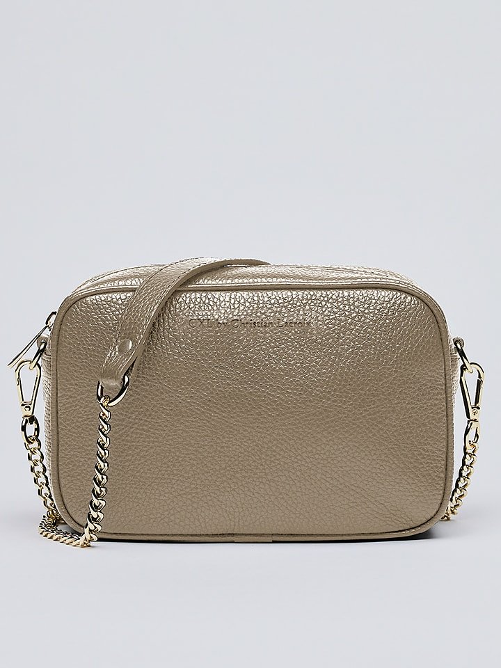 CXL by Christian Lacroix Skórzana torebka "Montmartre" w kolorze szarobrązowym - 22 x 14 x 8 cm rozmiar: onesize